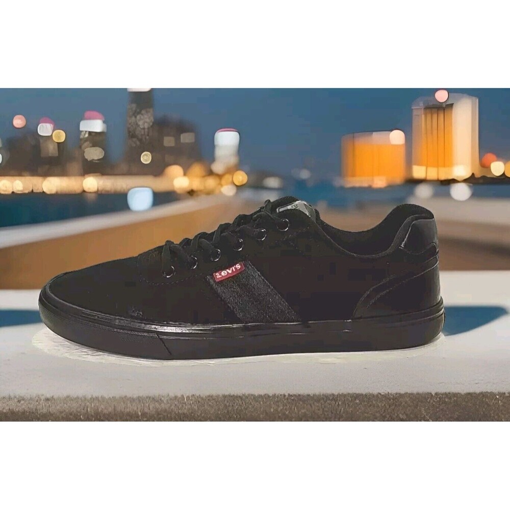 Levi's Mens Miles Perf Casual Synthetic Leather Casual Lace-up Sneakers Size 10